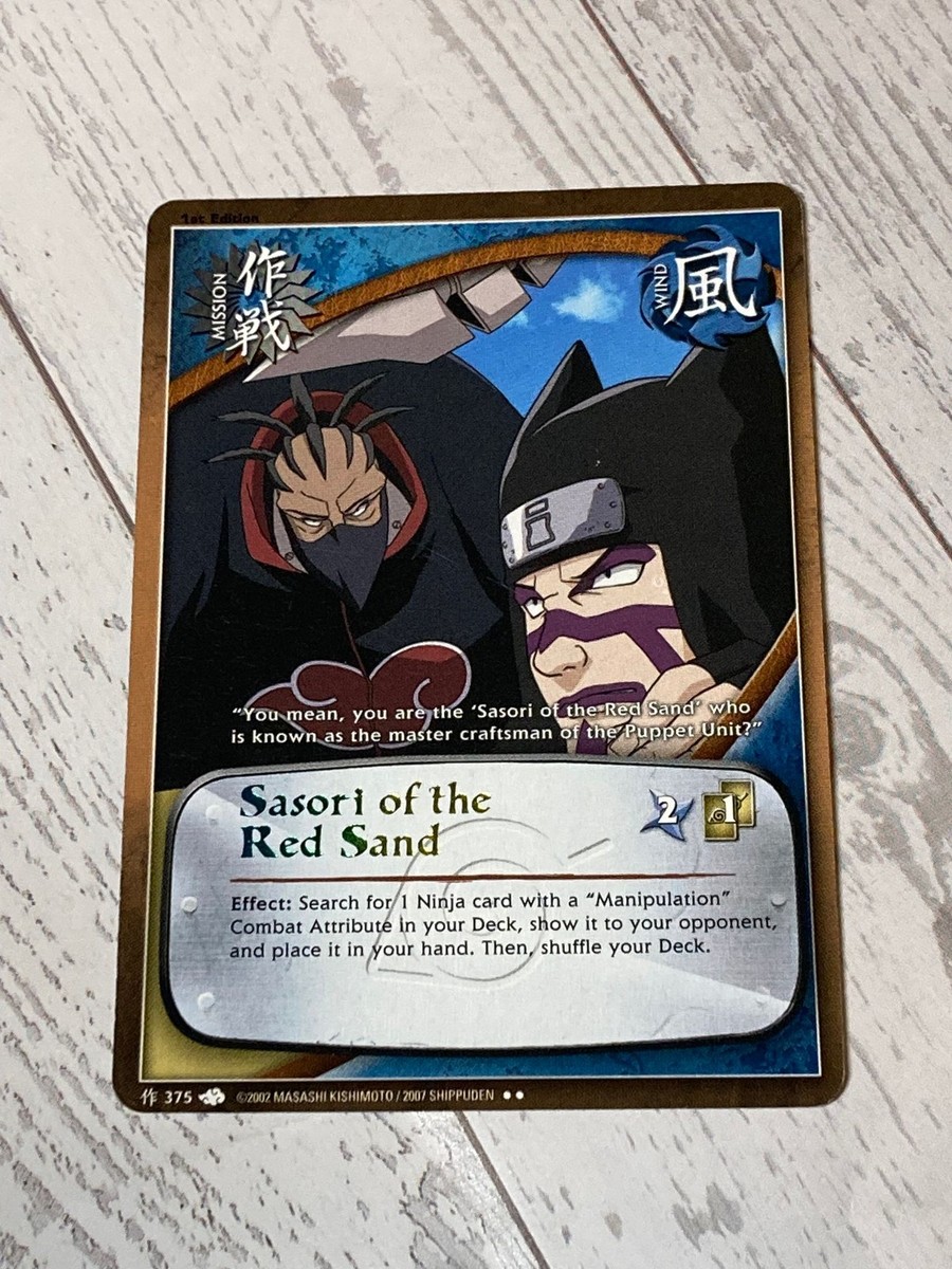 NARUTO ナルトカードゲーム CCG デイダラ 蠍 R Foil Naruto CCG Sasori of the Red Sand 1st Edition Card #375 Rainbow