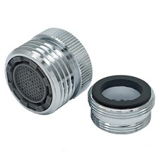 Brass Faucet Adapter for 3/4Inch Male Garden Hose with Aerator Attachment