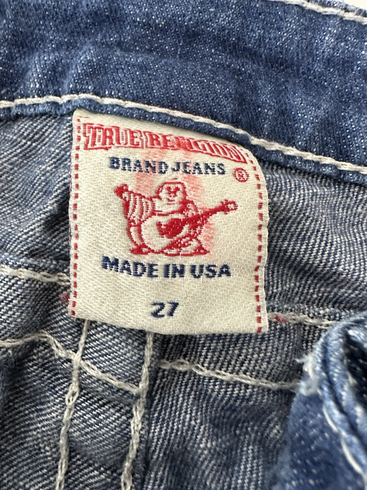 True Religion Jeans Women Size 27 Stretch Boot Cut Skinny Rodeo Cowgirl Low Rise thumbnail 3