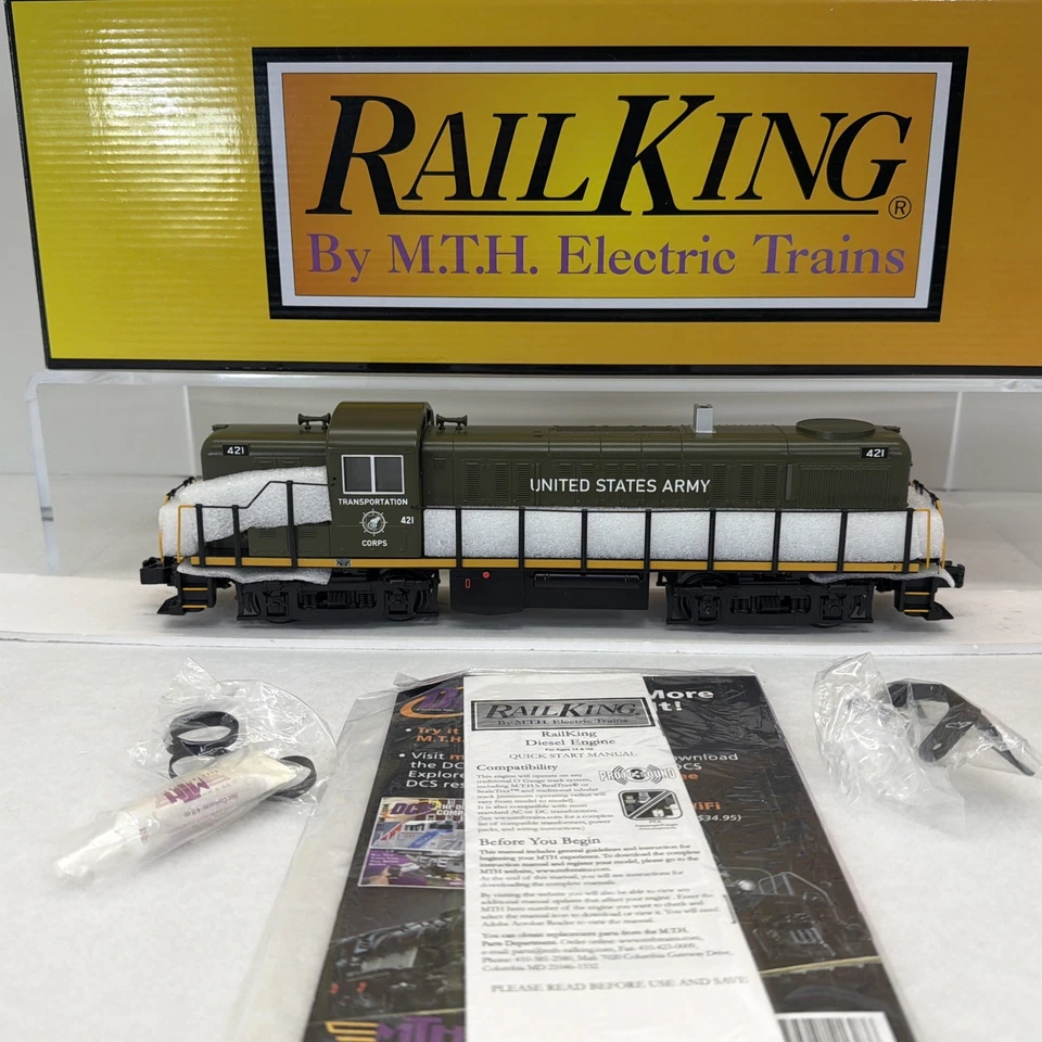MTH RailKing 30-20815-1 Ejército de Estados Unidos RS-3 Motor Diesel PS.3 Calibre O Nuevo #421 Foto 2 de 4