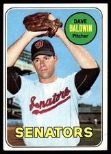 1969 Topps Dave Baldwin ---- Washington Senators #132