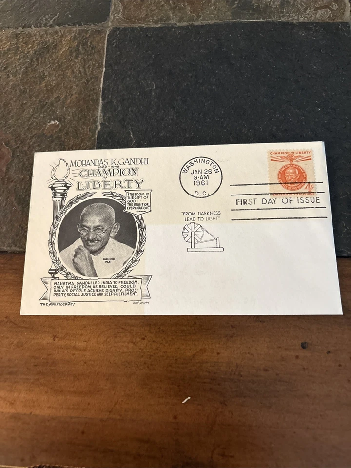 19 Champion Of Liberty Stamps. First Day Of Issue. Gandhi, Garibaldi….. - Image 2 of 4