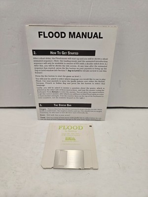 Flood w/ Manual Poster 3.5'' Commodore Amiga