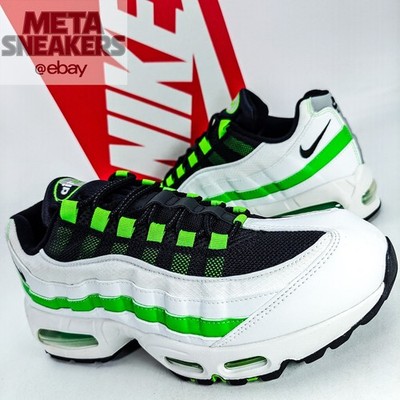 Nike Air Max 95 OG US 13 Men's White Green Black Big Bubble Retro IB1667 100 NIB