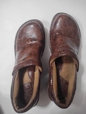 b.o.c Born Concept Women  s Leather Clogs Brown Slip-On Comfort Shoes Size 8