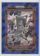 2023 Panini Prizm Blue Ice Prizm Ernie Lombardi #219 HOF 2qw