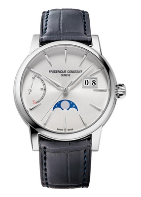 Frederique Constant Men's Automatic Moonphase Date Blue Watch 40MM FC-735S3H6