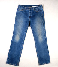 L.L.Bean Men's Blue Jeans Standard Fit Straight 35x30 Medium Wash