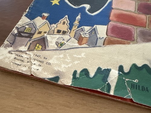 Vintage Night Before Christmas Book Santa Claus Whitman 1947 Miloche & Kane Art - Picture 2 of 10
