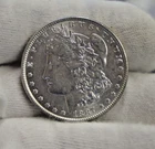1887 US Morgan Silver Dollar $1 AU (Cleaned)