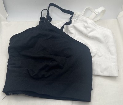 Under Control Nursing/ Pumping Large Bra Women's  Black /White Soft & Smooth