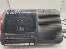 Vintage Sony TCM-818 Cassette Tape Player /Recorder, Black TESTED Has Cord