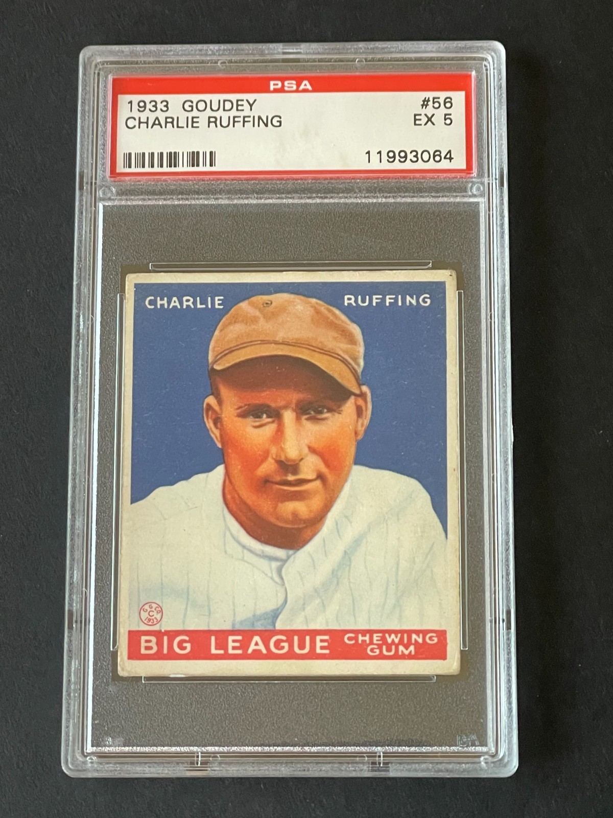 1933 Goudey Charlie Ruffing PSA 5 EX #56