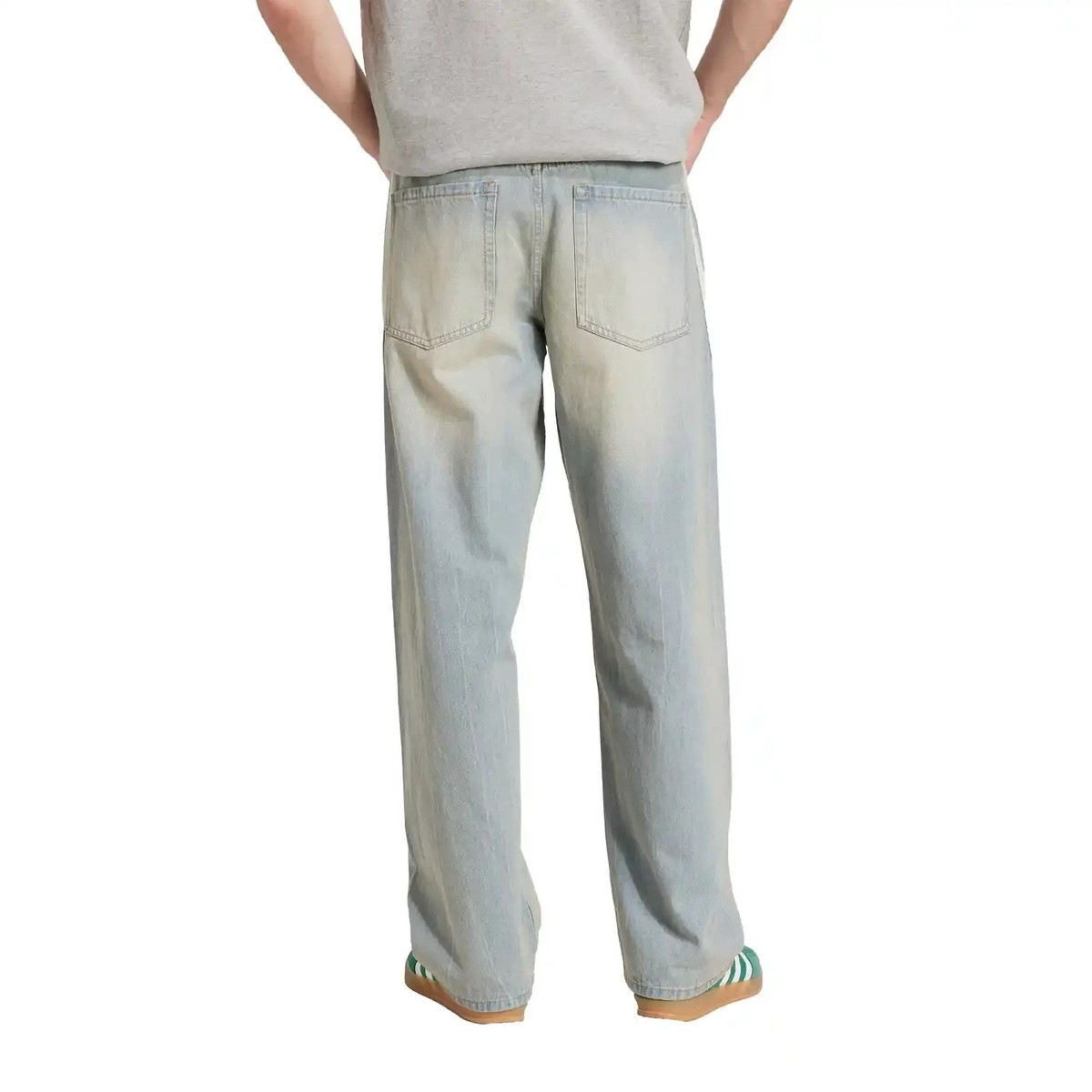 ☆adidas☆ Premium Essential Denim Balloon Pants Ivory IW574 adidas Premium Essentials Denim Balloon Pants - White