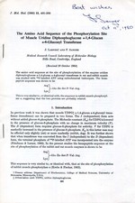 Frederick Sanger (+) NOBEL PRIZE Chemistry 1958/1980 autograph, scientific artic