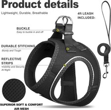 XS Dog and Cat harness and Matching Leash - No Returns