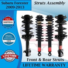 Monroe OEM Fronts & Rear Struts For 2009-2013 Subaru Forester Lifetime Warranty