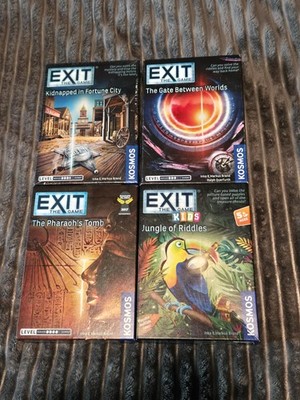 Kosmos Lot of 4 EXIT: The Game Escape Room Puzzle Games-GATE BETWEEN WORLDS
