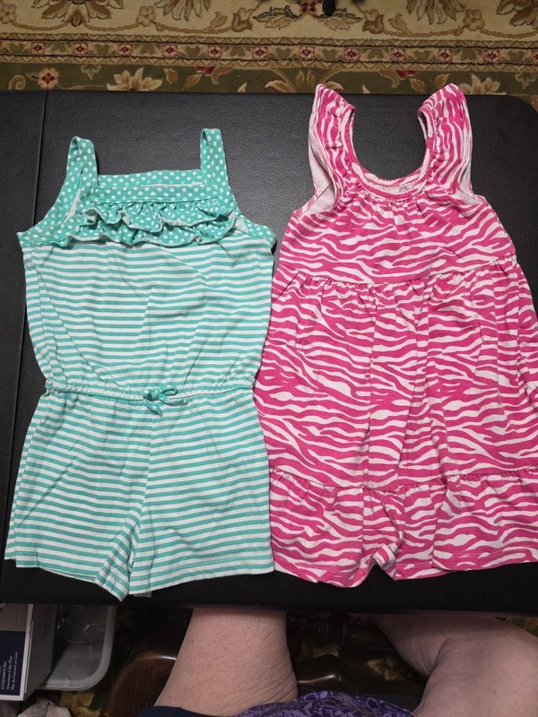 Girls Sz 4T Sundress And Romper Set CUTE!