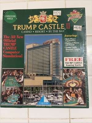 TRUMP CASTLE II Commodore AMIGA by Capstone 1991 Casino Gambling Sealed New NOS