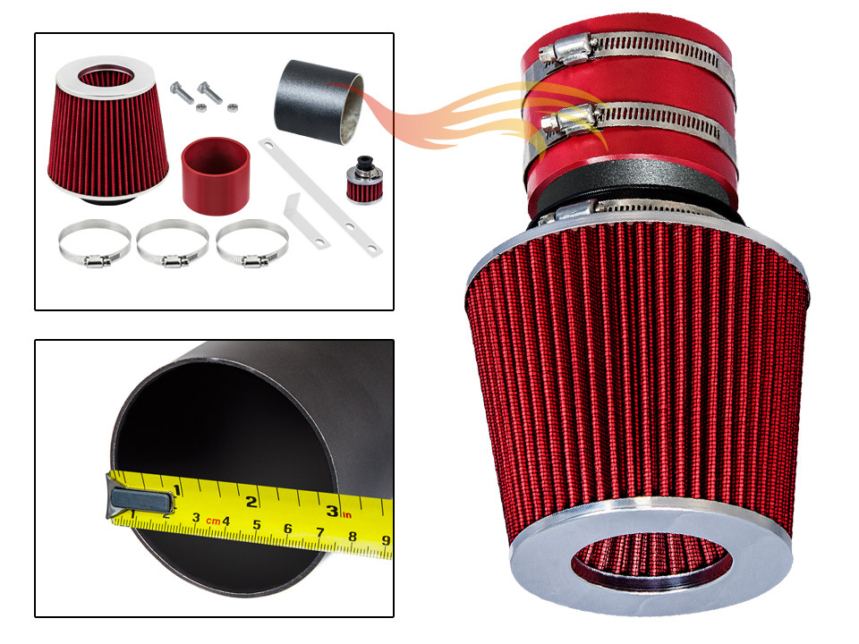 XYZ RW RED Air Intake Kit+Filter 1993-1998 Jetta Passat Golf Corrado 2.8L VR6