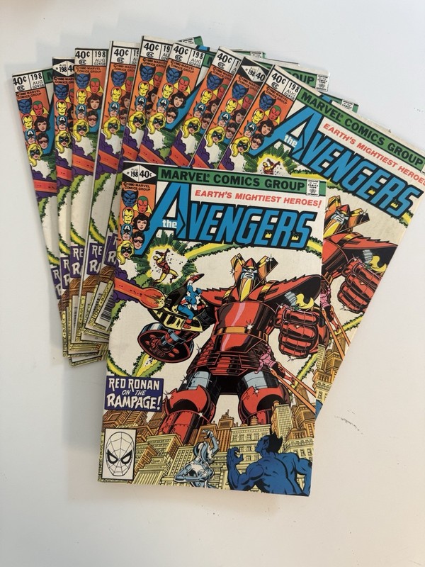 Avengers #198 (1980) George Perez art Red Ronan - Lot of 10