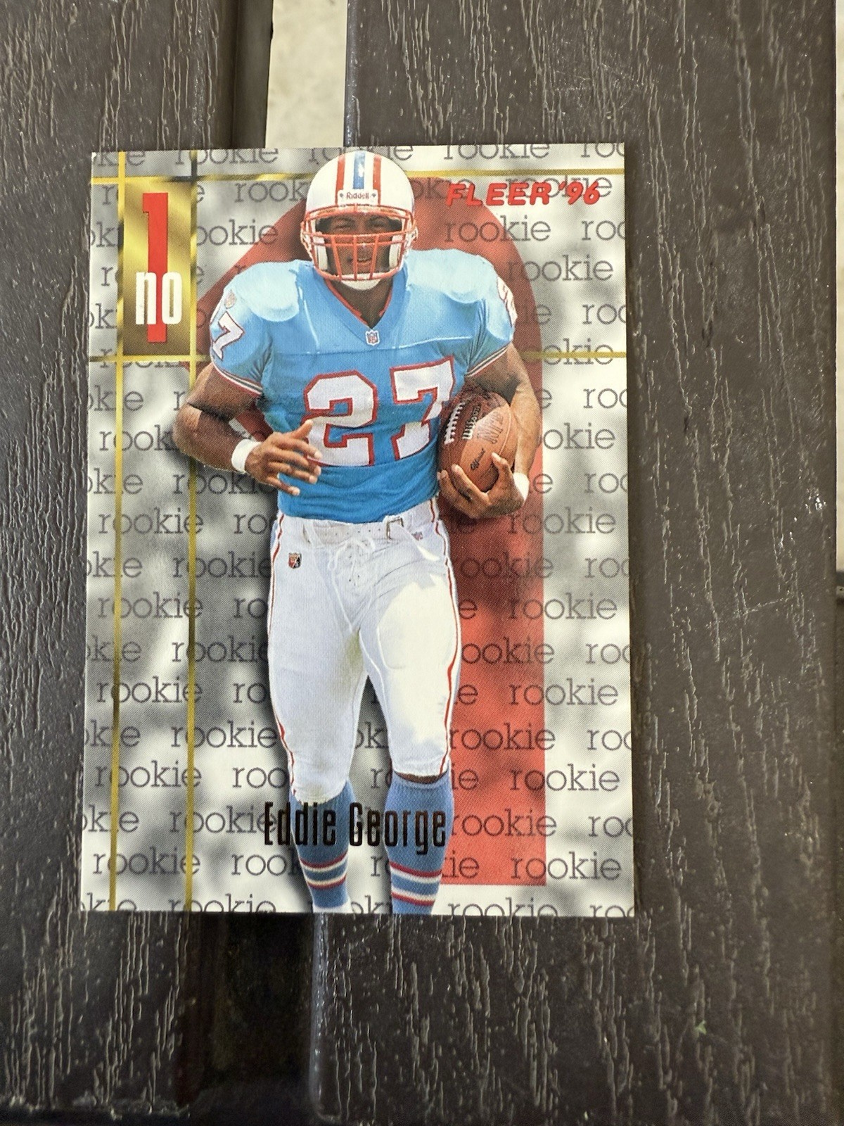 1996 Fleer Eddie George Rookie Card #155 Houston Oilers