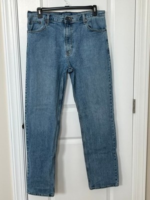 Arizona Jeans Co Men's Flex Relaxed Straight 36 x 34 Stretch Cotton Light Wash