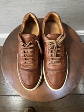 Russell & Bromley Tan Leather Trainers