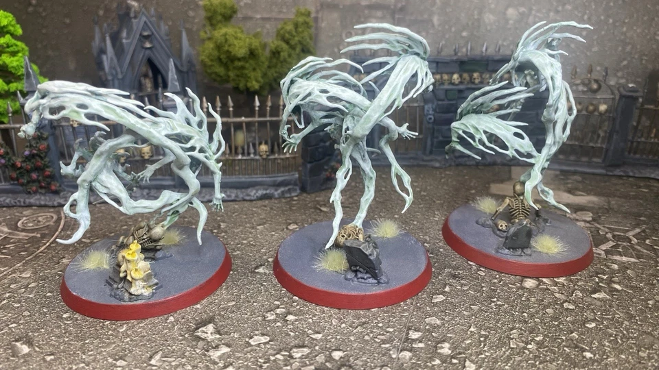 Warhammer Age of Sigmar AoS - Spirit Hosts Nighthaunt- 3 Models - Painted - Image 4 of 4