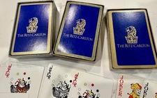3x RITZ CARLTON Decks Of  Playing Cards - Complete w/jokers