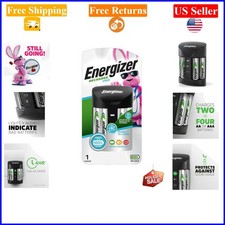 Recharge Pro AA/AAA Rechargeable Battery Charger with 4 NiMh Batteries, Fast ...