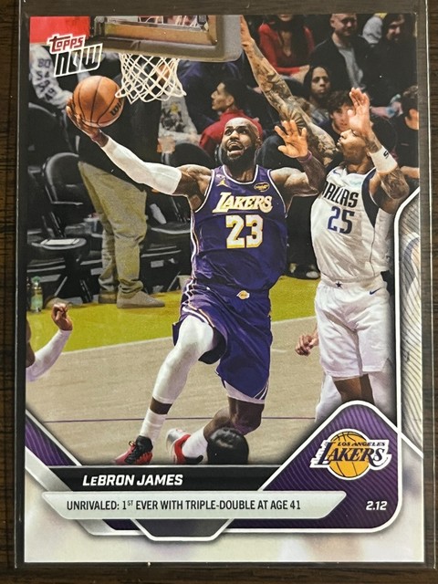 2025-26 Topps Now NBA #172 LeBron James Los Angeles Lakers