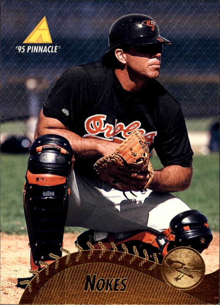 1995 Pinnacle Baseball Card #417 Matt Nokes