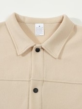 Polyester Men's For Cargo Jacket Solid Color Long Sleeve for Warm Weather