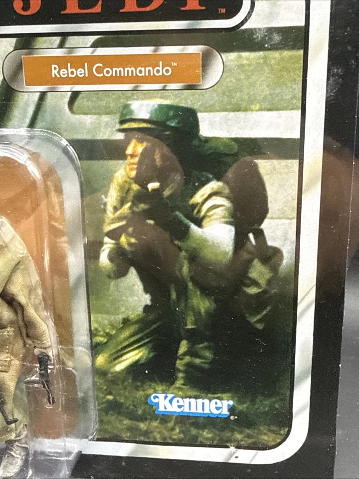Tarjeta sin perforar Star Wars Kenner VC26 REBEL COMMANDO ROTJ 2010 colección de colección Foto 4 de 4
