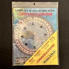 Weems & Plath Compute-A-Course #111 Boating Navigation and Course Plotting VGC