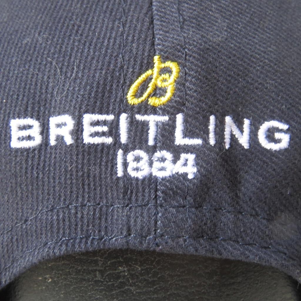 Breitling Watch Aviator Baseball Hat Navy Blue Ye… - image 11