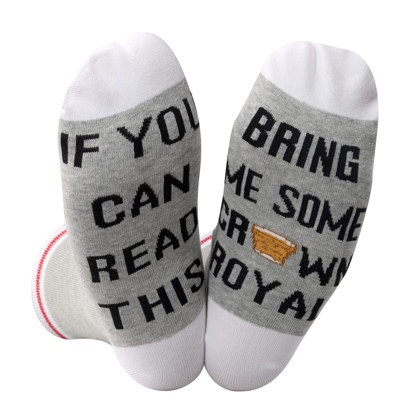2 Pairs Whiskey Themed Gift Socks for Lovers & Drinkers - Soft Cotton Casual Wear
