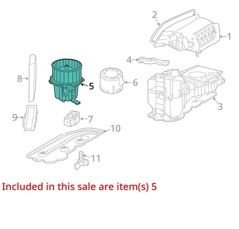 Audi A4 Quattro 2009-2012 calefacción aire acondicionado trasero soplador motor FZ9OV Foto 2 de 3