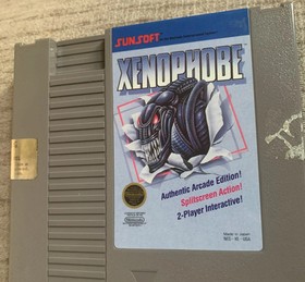 Xenophobe (NES Nintendo Game, 1988)- Game And Sleeve
