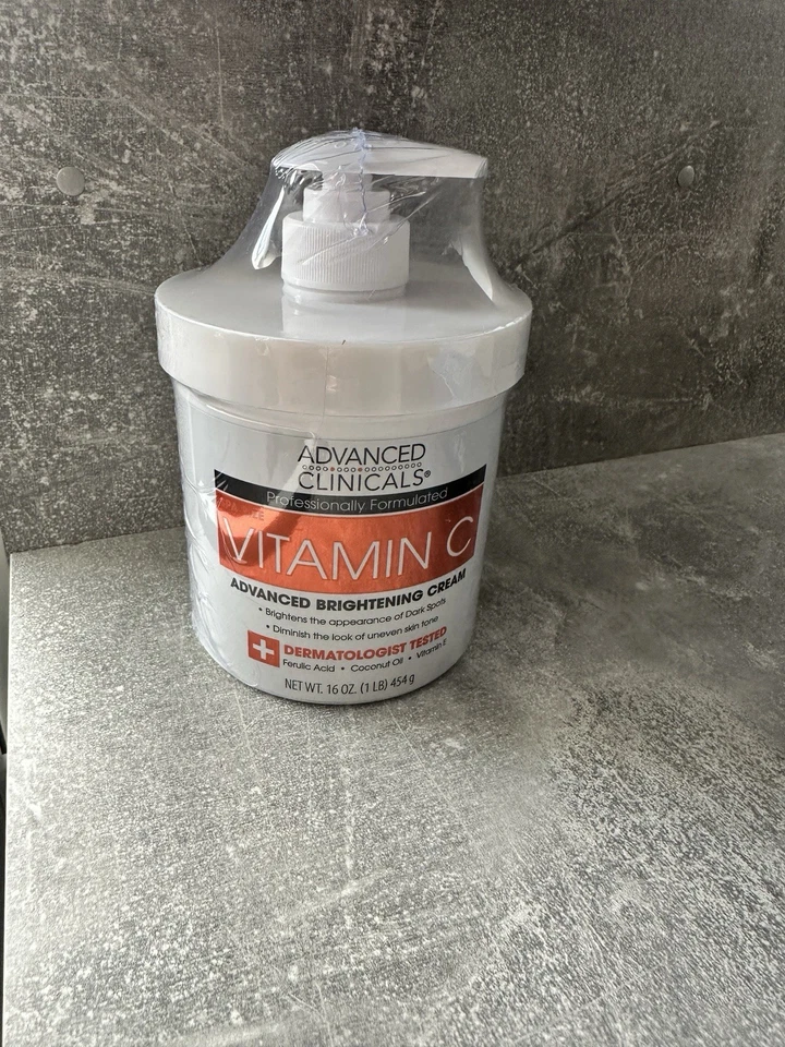 ADVANCED CLINICALS VITAMIN C ADVANCED BRIGHTENING CREAM - 454G 100% Genuine - Image 4 of 4