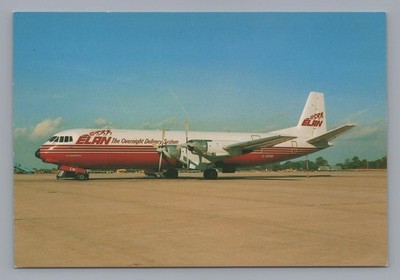 Elan Air Vickers Merchantman Postcard Aircraft Aviation Airline Vanguard G-APEM