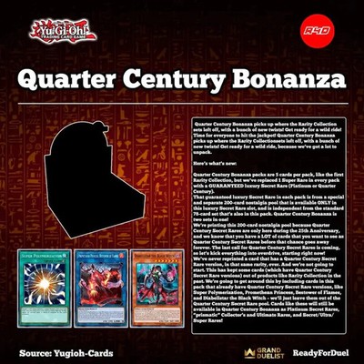 Yu-Gi-Oh! TCG: Quarter Century Bonanza 1st Edition Rarity III