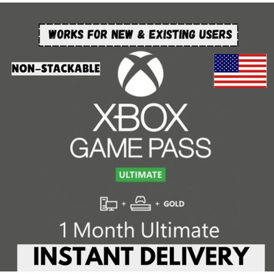 Xbox Game Pass Ultimate   1 Month Membership - New & Existing Users - US Only