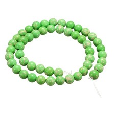 50pcs Green Turquoise Natural Stone Beads 6mm Round Loose Bead