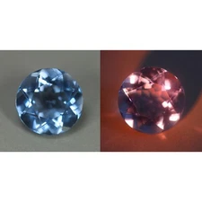 4.57 Cts_Round Brilliant Cut_100 % Natural Unheated Color Change Fluorite