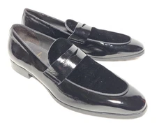 Bruno Magil Patent Leather and Velvet Black Dress Shoes Size 10M