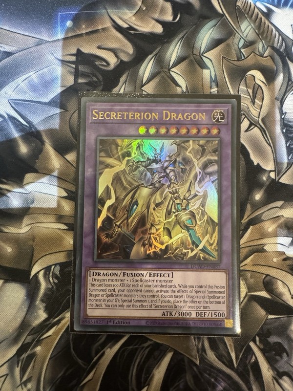 Yu-Gi-Oh DUAD-EN037 Secreterion Dragon Ultra Rare 1st Edition Mint Card