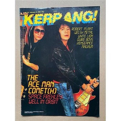 ACE FREHLEY'S COMET KERRANG NO.174 MAGAZINE FEBRUARY 13 1988 FREHLEYS COMET cove